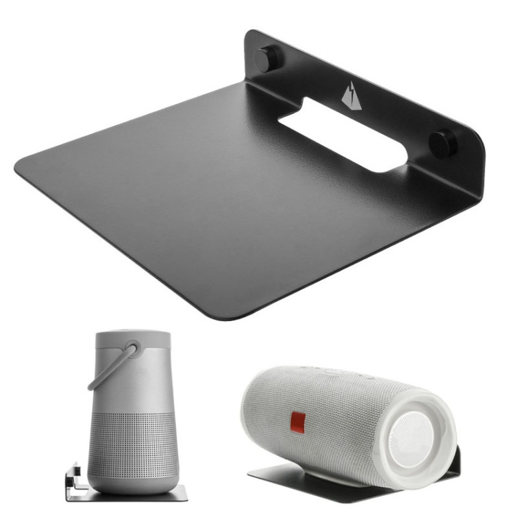 

Universal Wall Storage Metal Bracket for Bluetooth Speaker, Size: 15.5 x 13 x 3cm(Black)