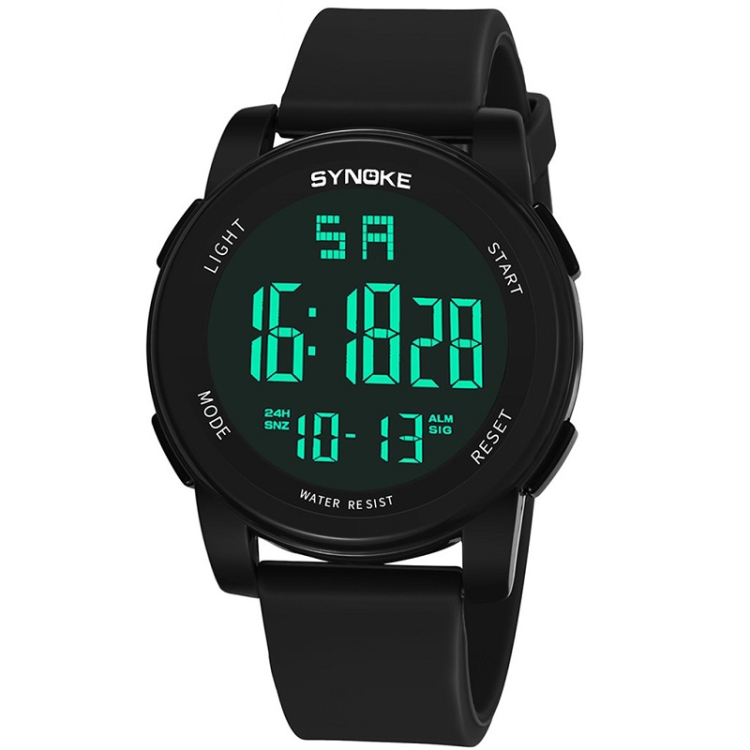 

SYNOKE 9002 Men Outdoor Waterproof Sports Watch Multifunctional Luminous Digital Watch(Black)