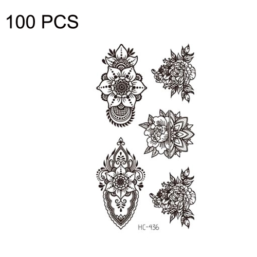 

100 PCS Small Fresh Waterproof Tattoo Stickers(HC-436)