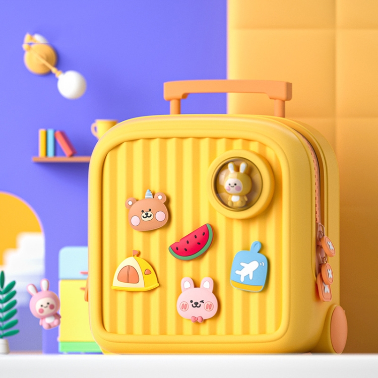 

K33 Children Cute Travel Messenger Bag Stylish Lightweight Backpack(Cool Yellow)