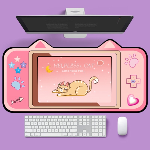 

400 x 800 x 3mm Cute Cat Ear Computer Keyboard Desk Pad Mouse Pad(2)
