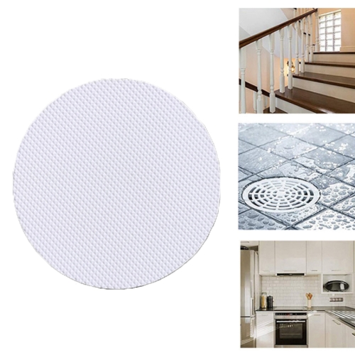 

12 PCS / Pack 10cm Bathroom Steps Round PEVA Non-Slip Stickers(White)