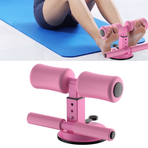 

Sit-Up Aids Household Suction Cup Fixed Foot Device Abdominal Roll Waist Device, Specification: Double Bar Pink