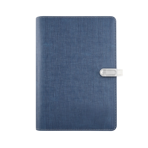 

A5 Three-Dimensional Leather Pattern Notebook Set With 16GB U Disk, Specification: U Disk Style(Navy Blue)