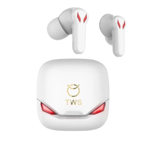 

S12 TWS In-Ear Wireless Bluetooth Low Delay Noise Cancelling Game Earphone(White)