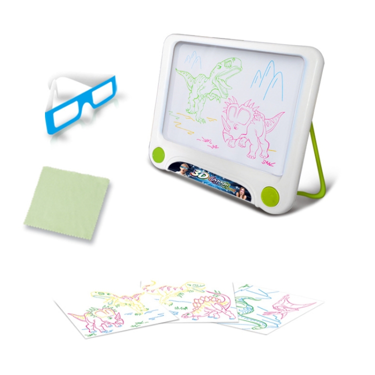 

Multifunctional Luminous 3D Children Drawing Board, Without Watercolor Pen, Style: 3D Dinosaur