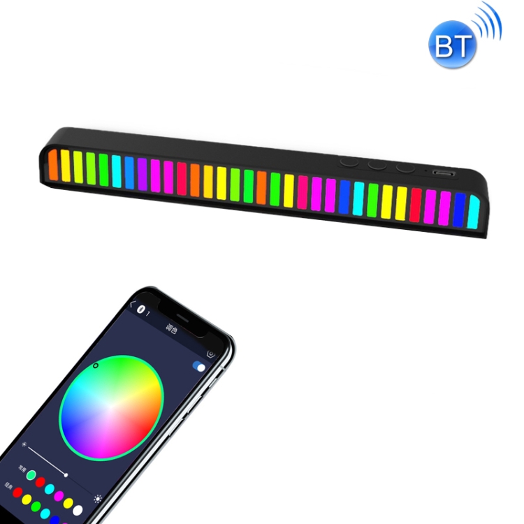 

ZHT-YD002 32 Lights RGB Sound Control Music Car Aromatherapy Ambient Light(Black)