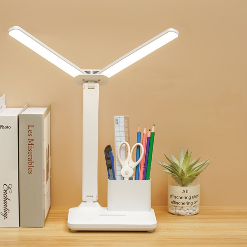 

Double Head Lighting LED Charging Desk Lamp,Style: Plug-in Version+Cable