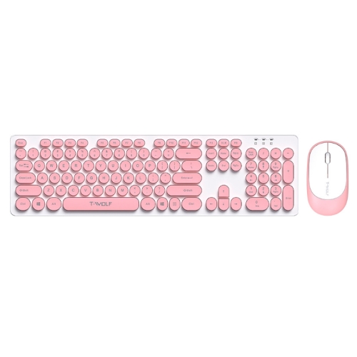 

T-WOLF TF770 Mechanical Feel Wireless Gaming Keyboard And Mouse Set(Pink)