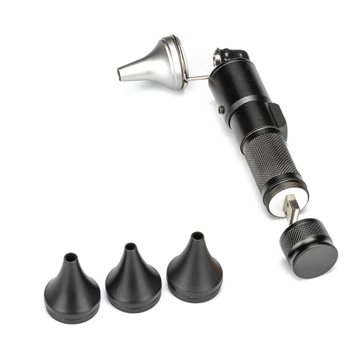 

Ear Cleaning Hand Lamp USB Charging Otoscope(Black)