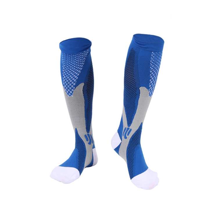 

3 Pairs Magic Compression Elastic Socks Men And Women Riding Socks Football Socks, Size: XXL(Orchid)