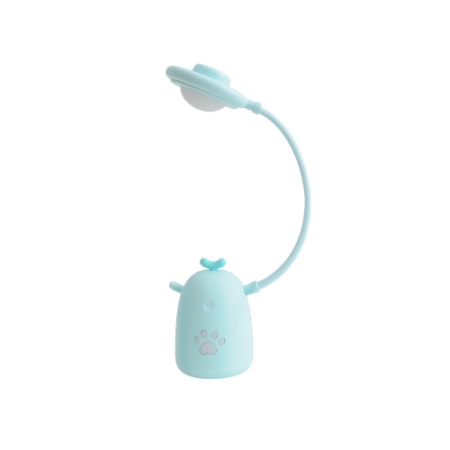 8041 USB Rechargeable Children Eye Protection Learning Table Lamp(Cyan-blue)