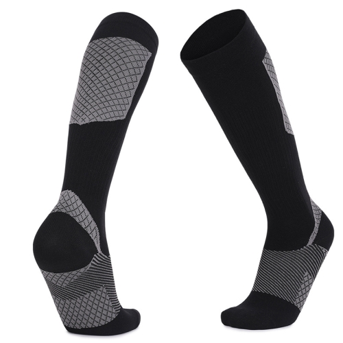 Y-09 Long Tube Outdoor Running Pressure Socks Football Socks, Size: Free Size(Dark Gray)