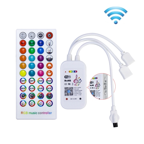 Wireless Music IR Remote 40Keys Controller For 5-Pin RGBW/RGBWW LED Light Strip 