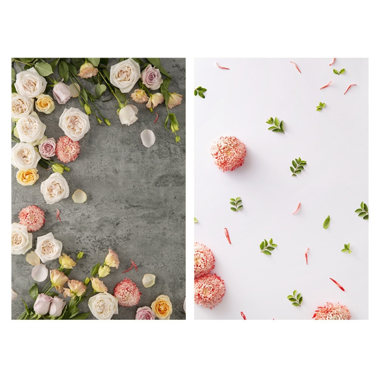 

2 PCS 3D Stereo Double-Sided Photography Background Paper(Flower Charm 1)