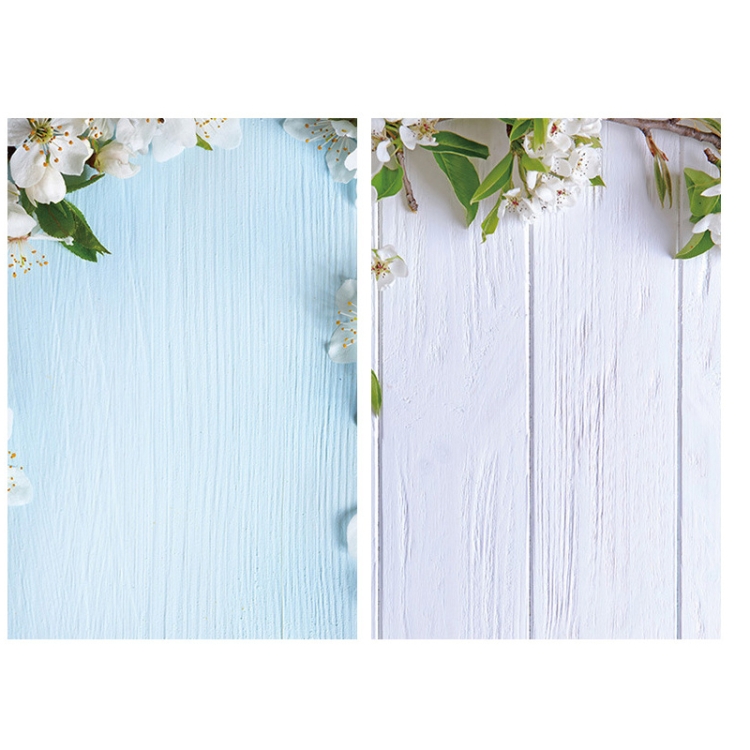 

2 PCS 3D Stereo Double-Sided Photography Background Paper(Blue White)