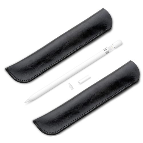 

2 PCS In-Line Capacitive Stylus Pen Protective Case For Apple Pencil, Style: Ordinary (Crazy Horse Black)