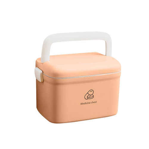 

LY099 Family Installed Drug Storage Box Small Medicine Box, Size: Small 23x16x16cm(Pink+White)