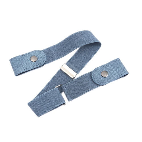 

6 PCS Jeans Non-Marking Invisible Elastic Canvas Lazy Belt(Light Blue Ordinary)