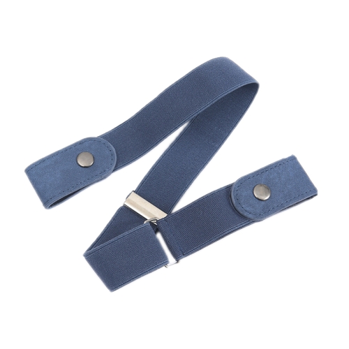 

6 PCS Jeans Non-Marking Invisible Elastic Canvas Lazy Belt(Dark Blue Ordinary)