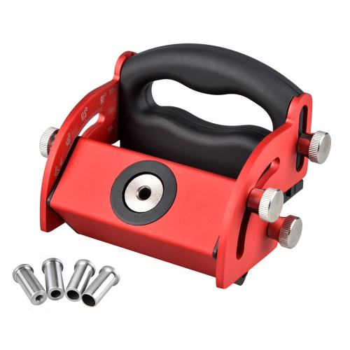 

Aluminum Alloy Woodworking Inclined Hole Locator Punching Locator(Red)