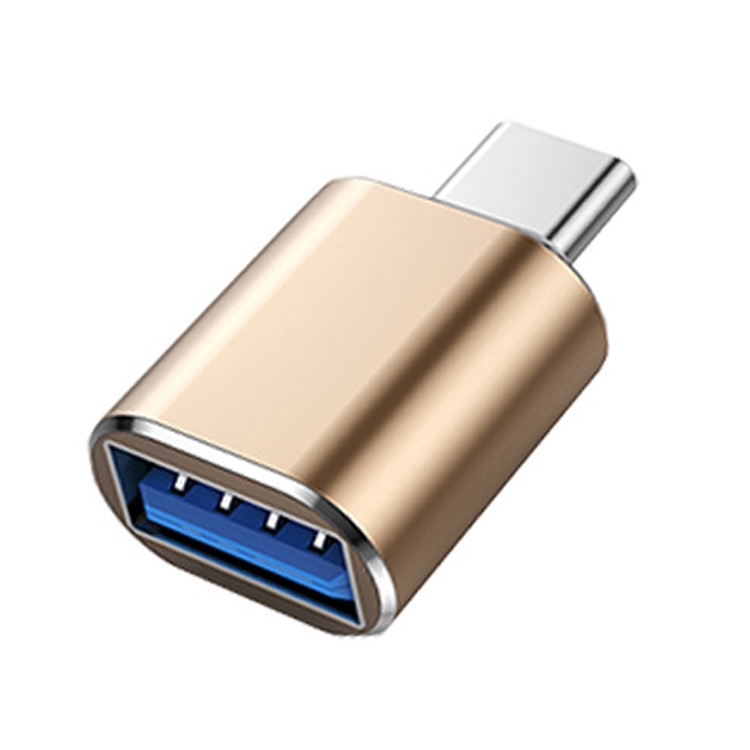 

10 PCS USB 3.0 Female to USB-C / Type-C Male OTG Adapter(Gold)