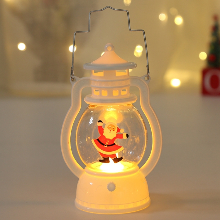 

4 PCS Christmas Decoration Lantern Portable LED Small Oil Lamp(Santa Claus)