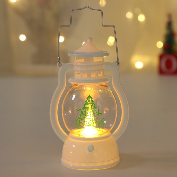 

4 PCS Christmas Decoration Lantern Portable LED Small Oil Lamp(Christmas Tree)