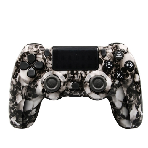 

Wireless Bluetooth Game Controller Gamepad With Light For PS4, Color: Skull
