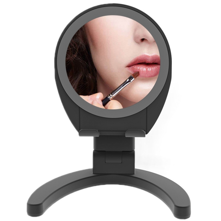 

Folding Portable Mirror Phone Holder For 3-7 inch Mobile Phone(Black)