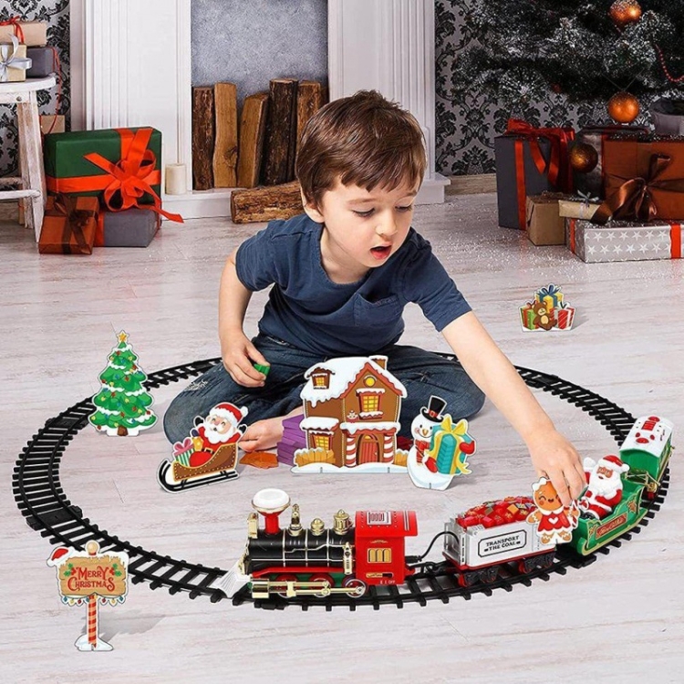

Electric Christmas Train Tree Decoration Rail Car Model(238-9)