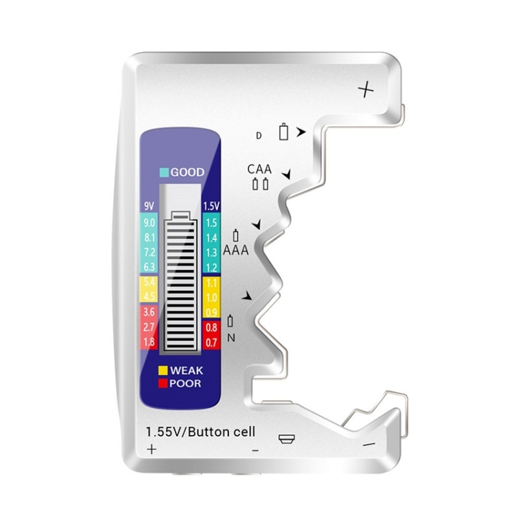 

ANENG 1.5V/9V Battery Power Voltage Detector(Silver)