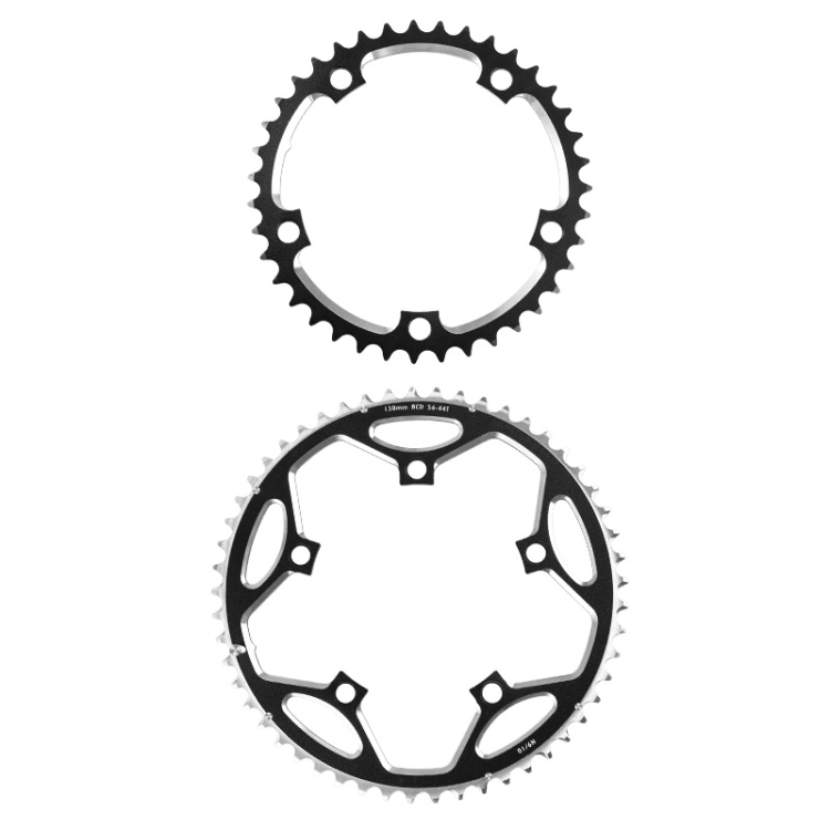 

WEST BIKING YP0719273 Road Bike 56T-44T Double-Disc Aluminum Alloy Gears(Black)