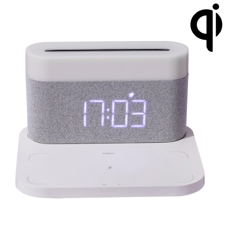 

S26 3 in 1 Mobile Phone Wireless Charger with Clock & Night Light(White)