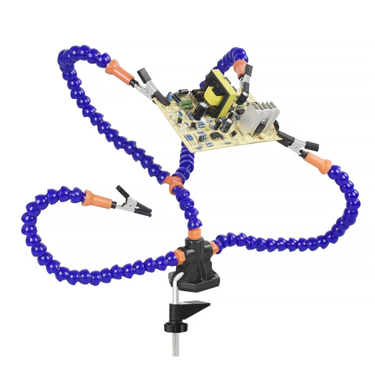 

Y4BK-XS Universal Arm Clip-On Base Four-Claw Soldering Station(Blue)