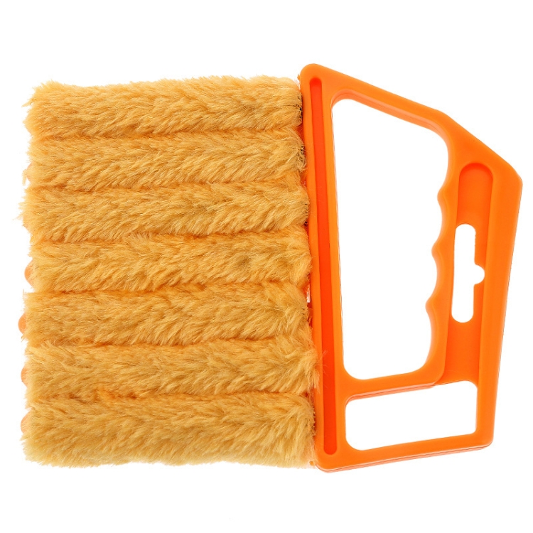 Microfiber Blind Dust Removal Cleaning Brush, Size: 16x13.5cm(Full Yellow)