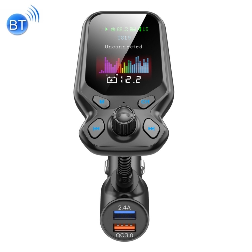 

T819 Colorful Screen Car Bluetooth 5.0 MP3 FM Transmitter