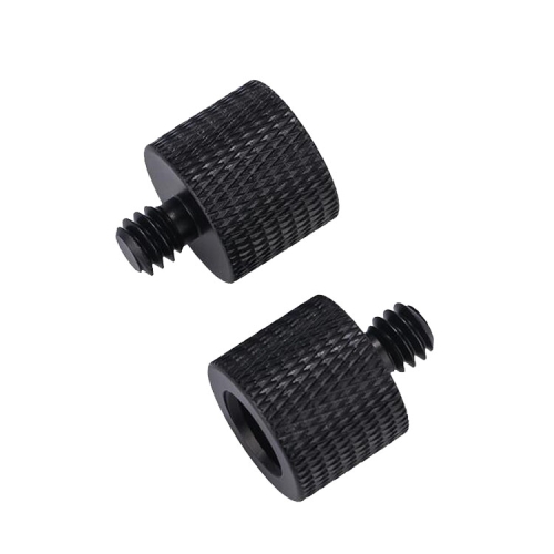 

10 PCS Screw Adapter 3/8 Female to 1/4 Male Screw(Black)
