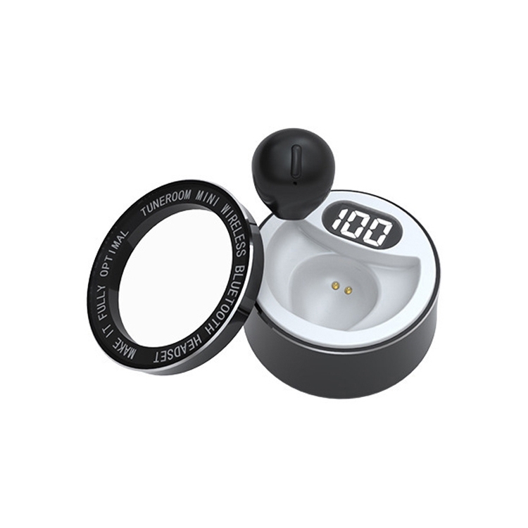 

Pro-X6r Mini Wireless Sports Bluetooth Earphone with Metal Charging Case(Black)