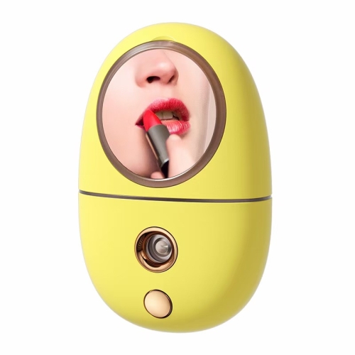 

Q801A Makeup Mirror Spray Moisturizing Device( Yellow)