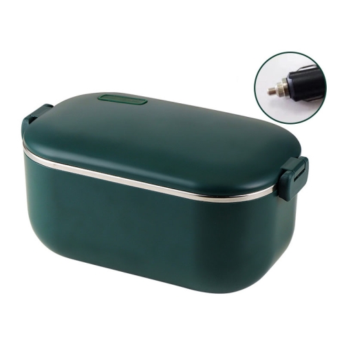 

48W 1L 304 Stainless Steel Heating Lunch Box Can Be Plugged In 12V Car Plug(Green)