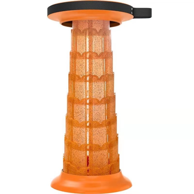 

Outdoor Portable Lotus Heightened Folding Telescopic Stool(Orange)