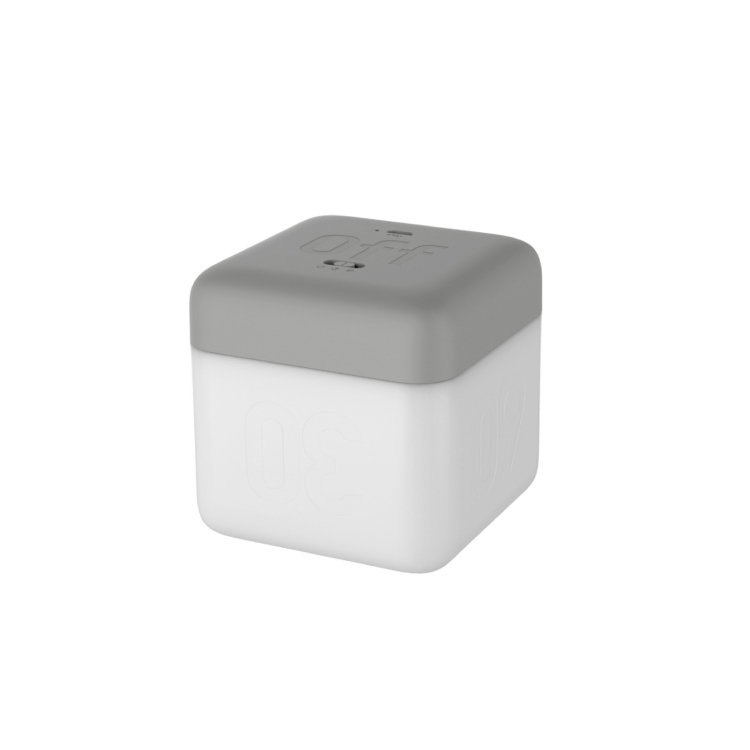 

Square Flip Polyhedral Timing Night Light(Grey)