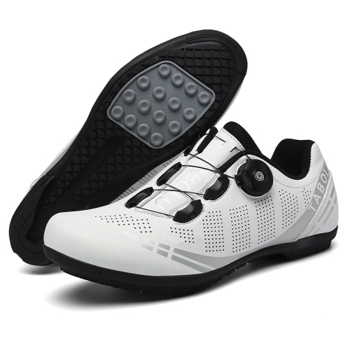 

T27 Cycling Breathable Power-Assisted Mountain Bicycle Shoes, Size: 40(Rubber-White)