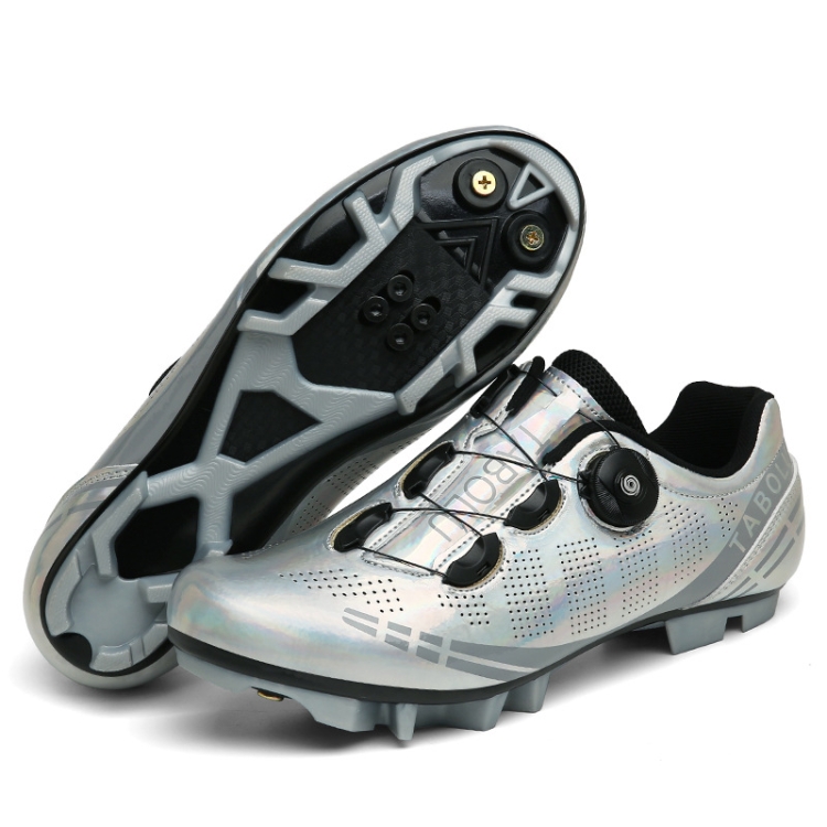 

T27 Cycling Breathable Power-Assisted Mountain Bicycle Shoes, Size: 40(Mountain-Silver)