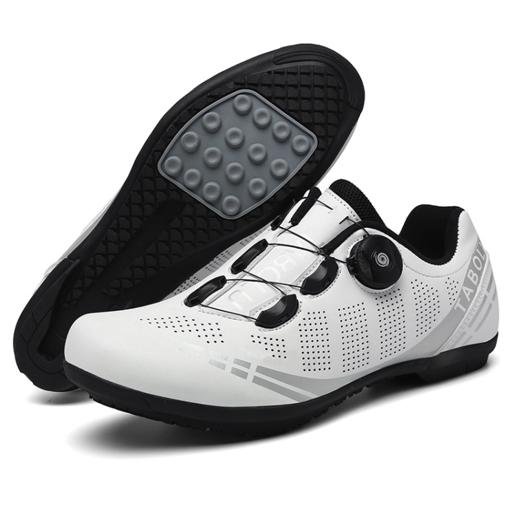 

T27 Cycling Breathable Power-Assisted Mountain Bicycle Shoes, Size: 41(Rubber-White)