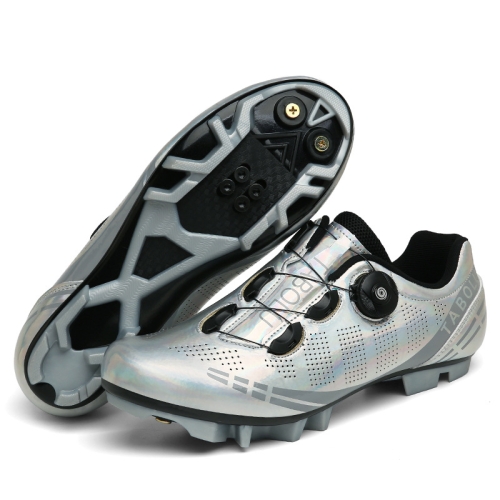 

T27 Cycling Breathable Power-Assisted Mountain Bicycle Shoes, Size: 41(Mountain-Silver)