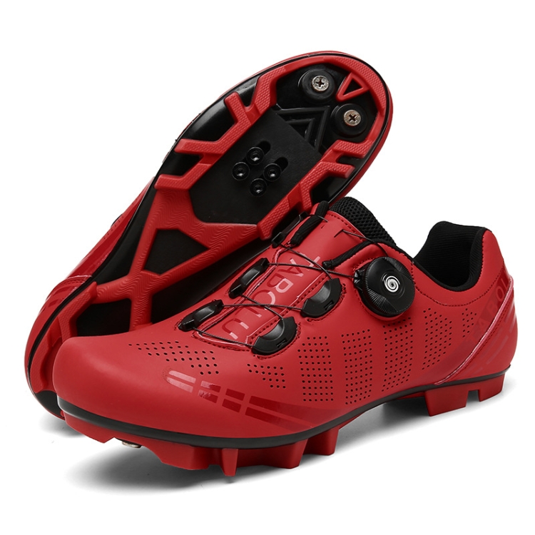 

T27 Cycling Breathable Power-Assisted Mountain Bicycle Shoes, Size: 44(Mountain-Red)
