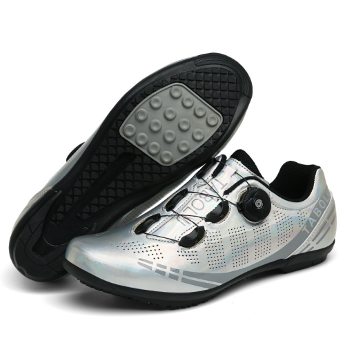 

T27 Cycling Breathable Power-Assisted Mountain Bicycle Shoes, Size: 45(Rubber-Silver)