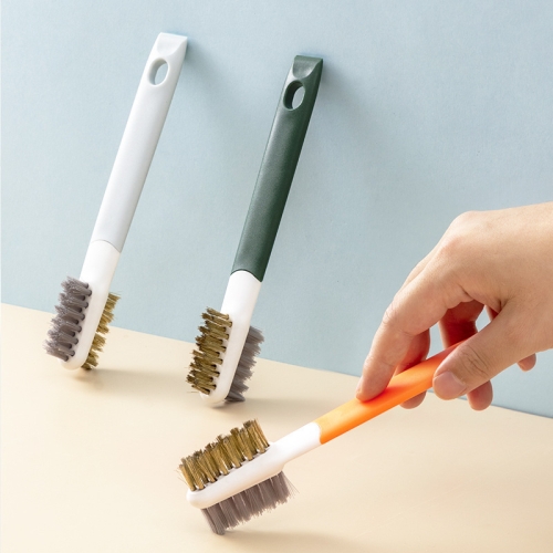 3pcs Stainless Steel Brush, Gas Stove Cleaning Brush, Oil Cleaning Brush  For Cleaning Paint Rust Dirt, Random Color